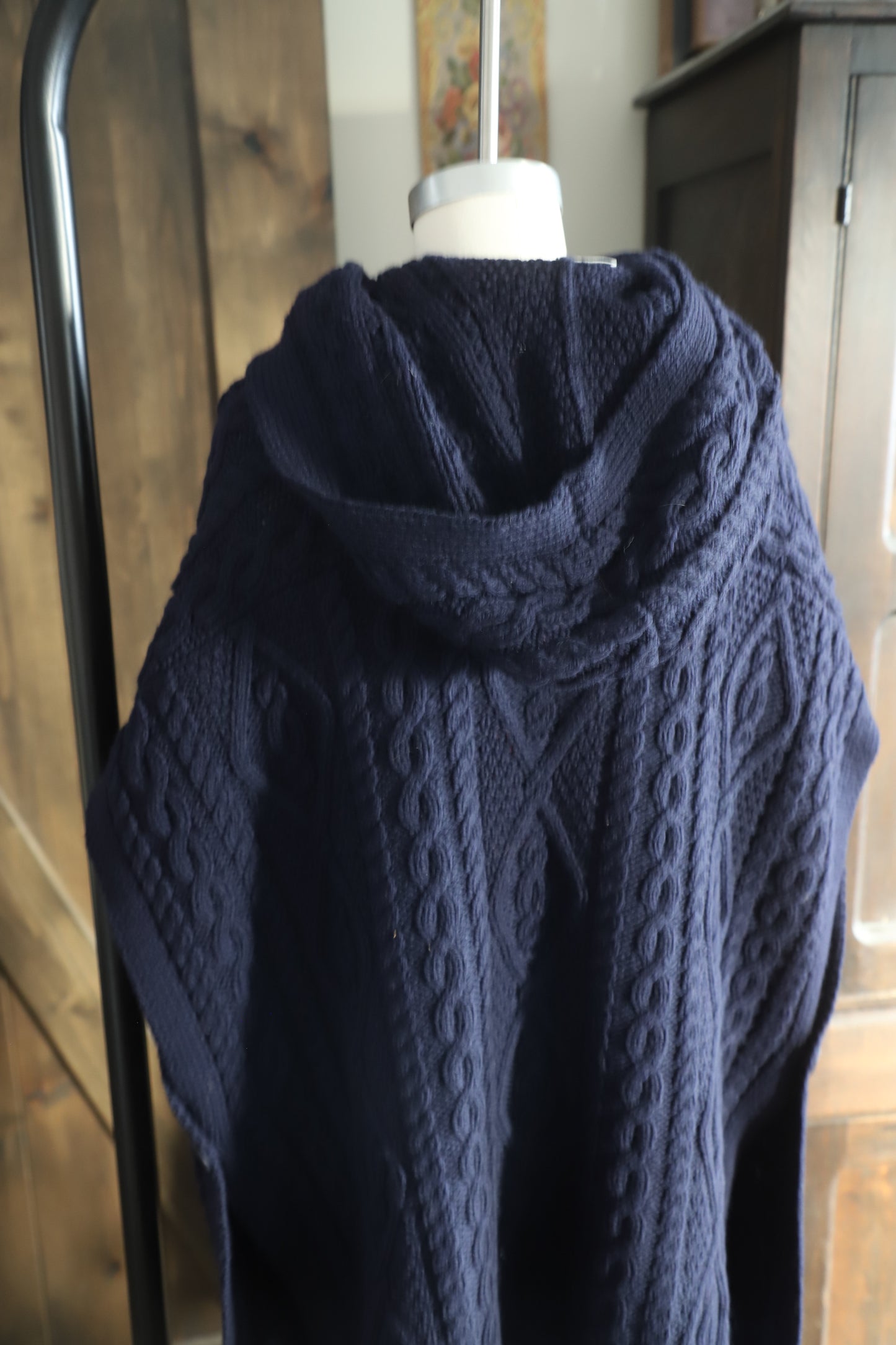 Aran Crafts Irish wool poncho