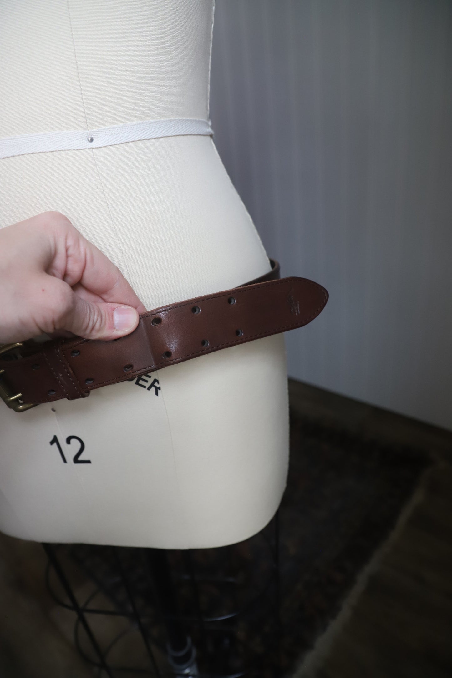 Polo Ralph Lauren dark leather belt