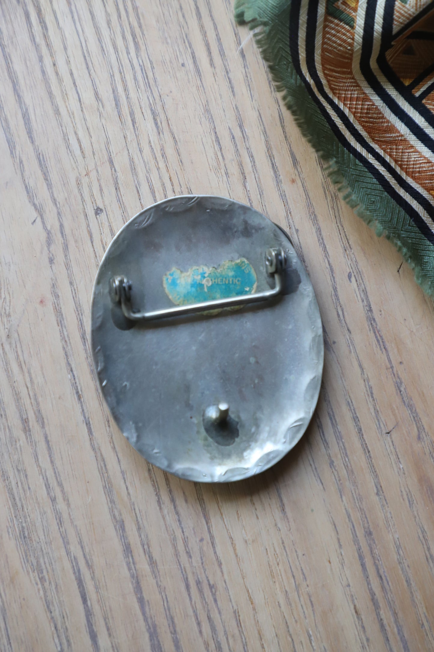 Vintage Silver buffalo nickle buckle