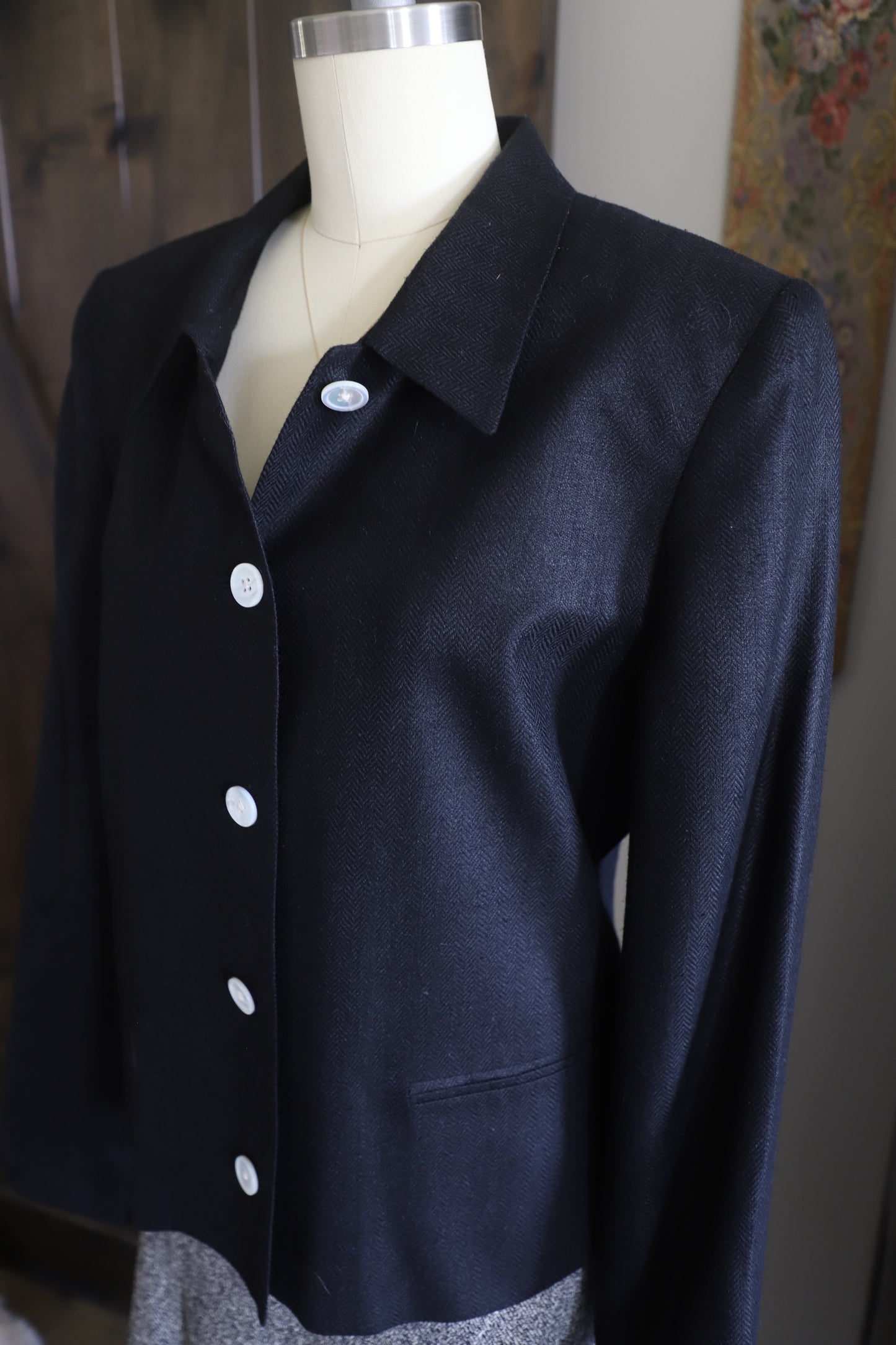 Orvis silk blazer size 12