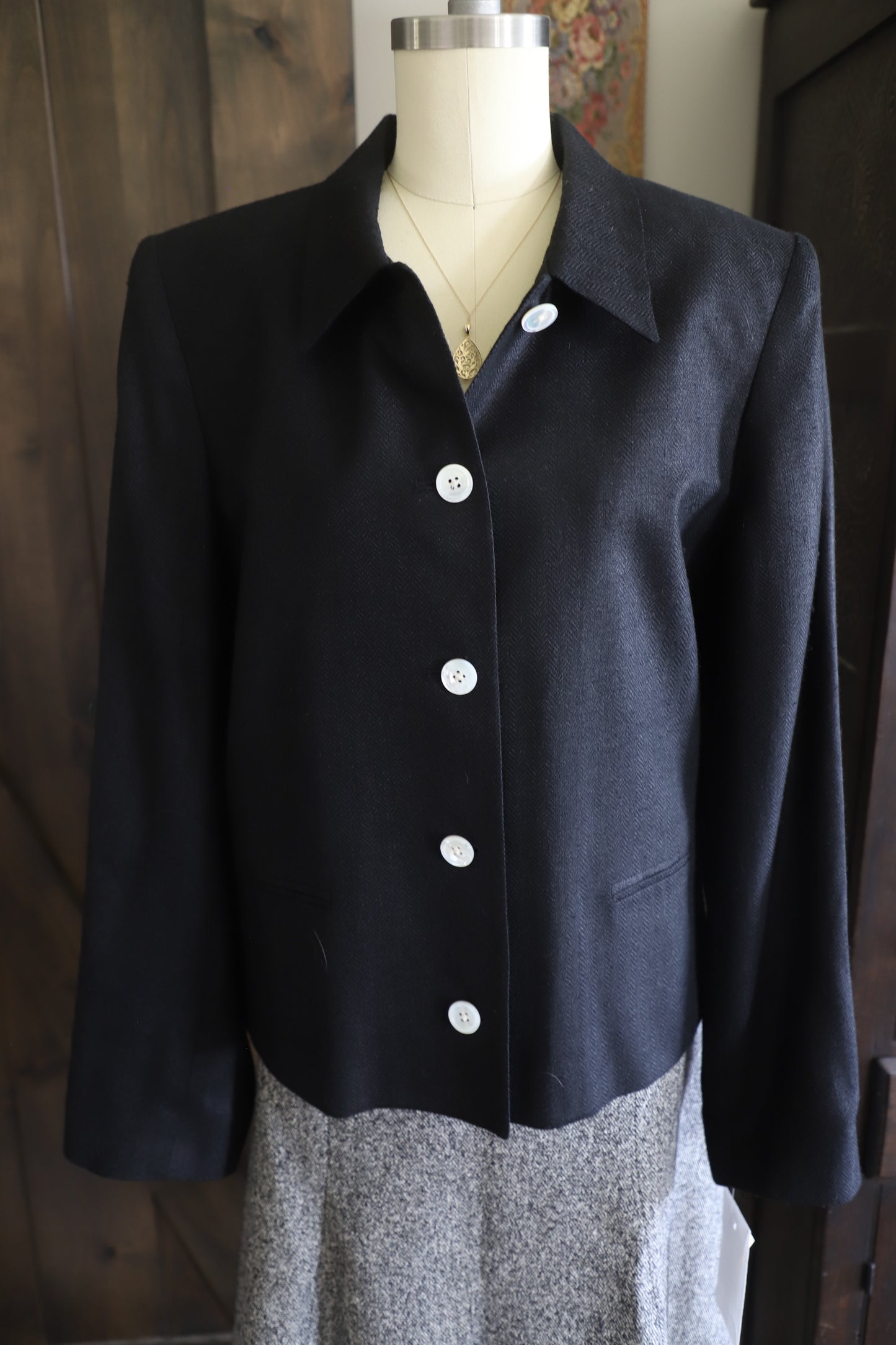 Orvis silk blazer size 12