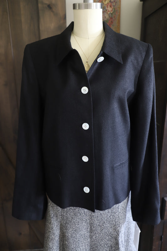 Orvis silk blazer size 12