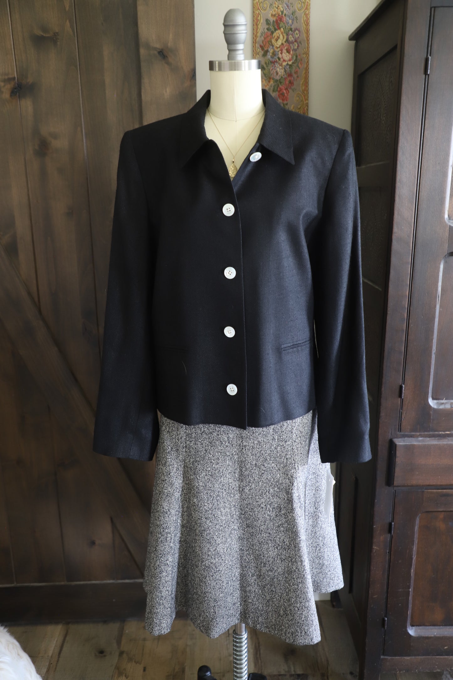 Orvis silk blazer size 12