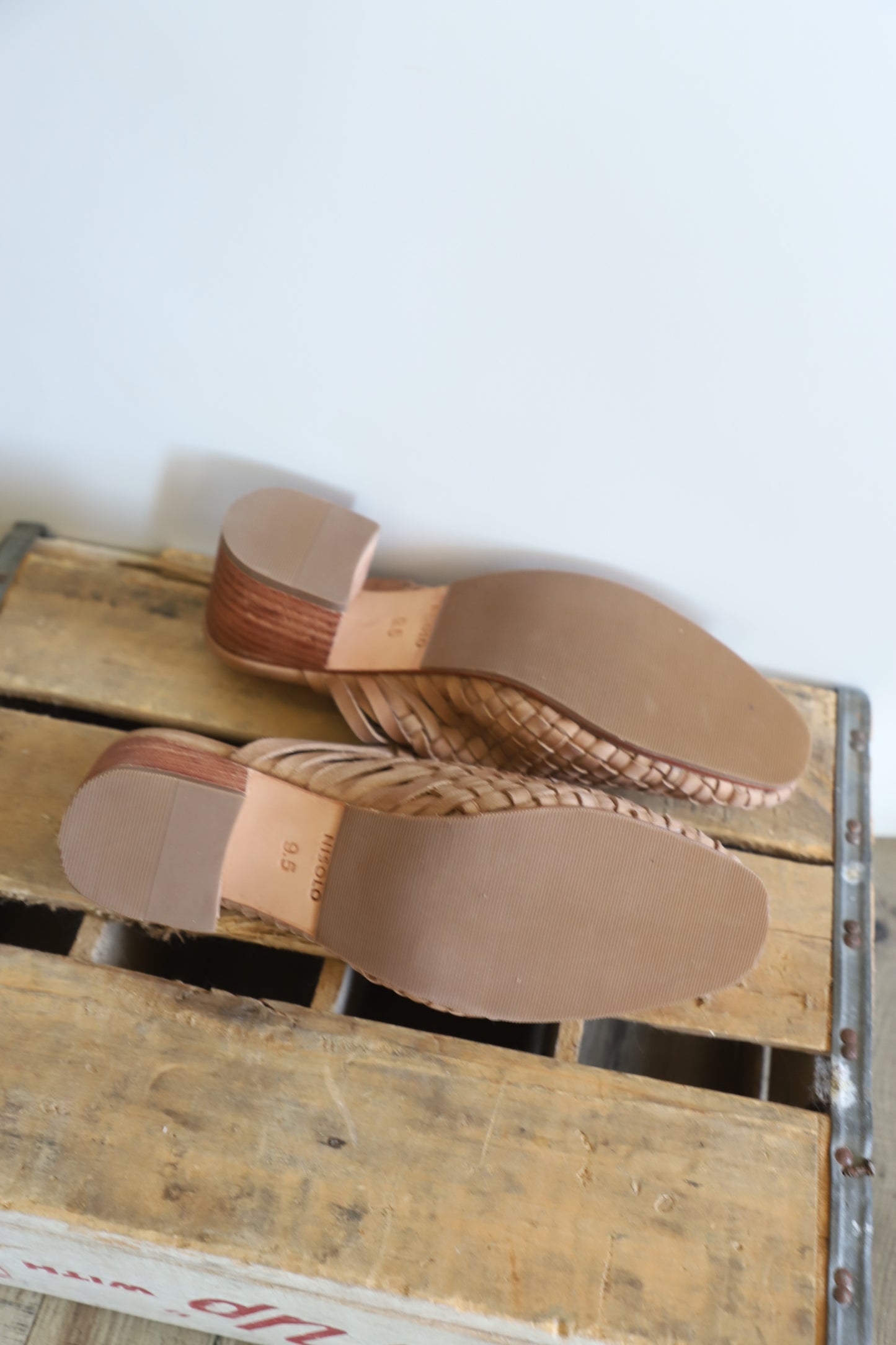 Nisolo heeled woven mules size 9.5