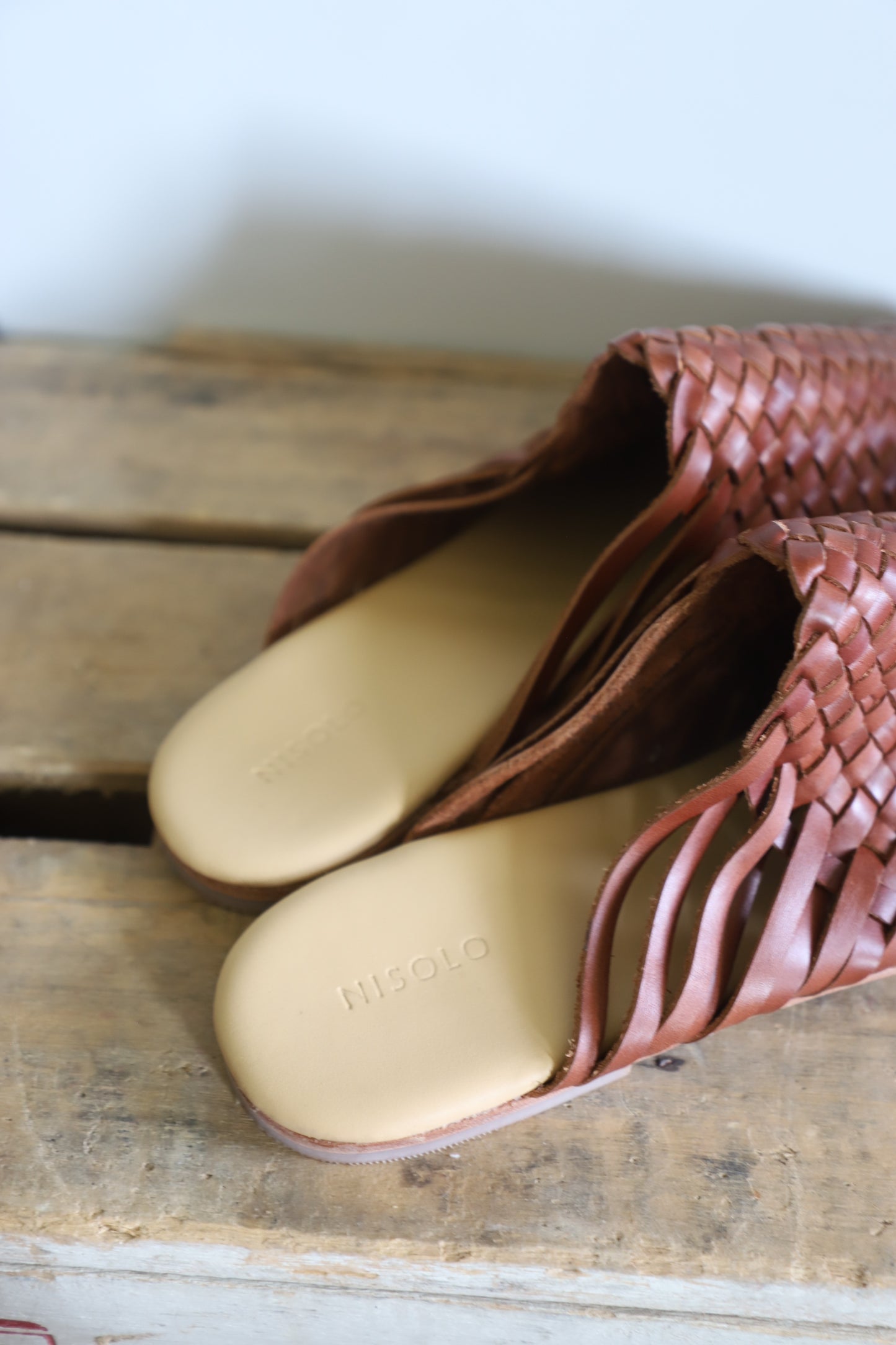 Nisolo woven slip on shoes size 11