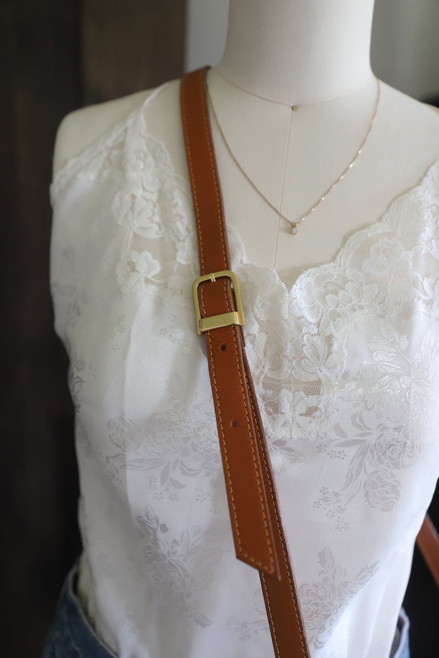 Vintage 90’s Pierre Balmain floral leather crossbody